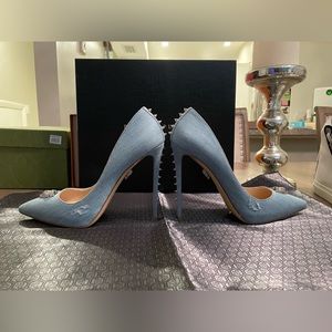 Philipp Plein Denim Ray Pumps with Studs